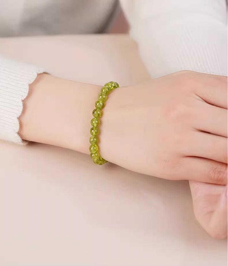 Ice Olive Crystal(Single Bead)