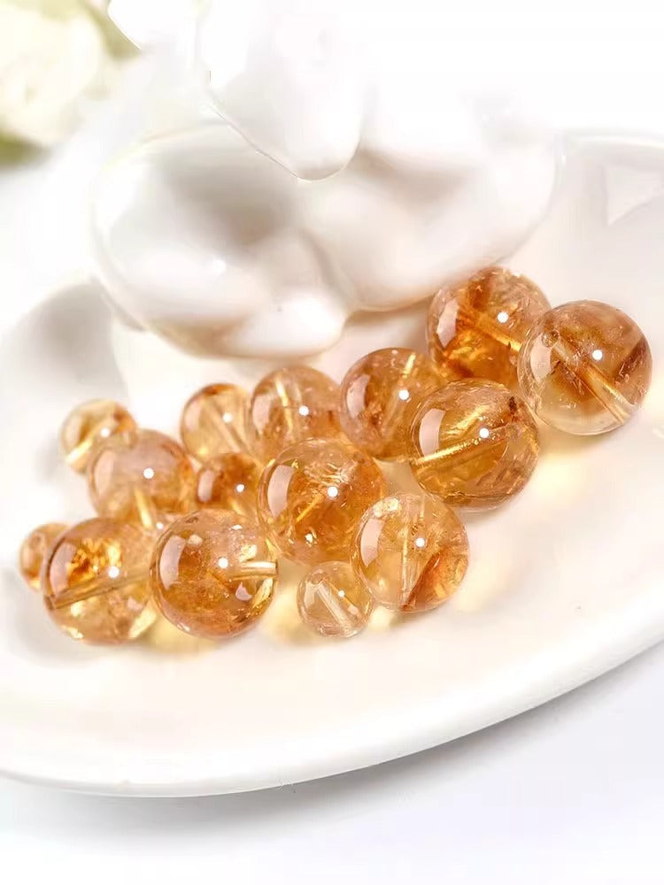 Natural Yellow Tower Crystal(Single Bead)