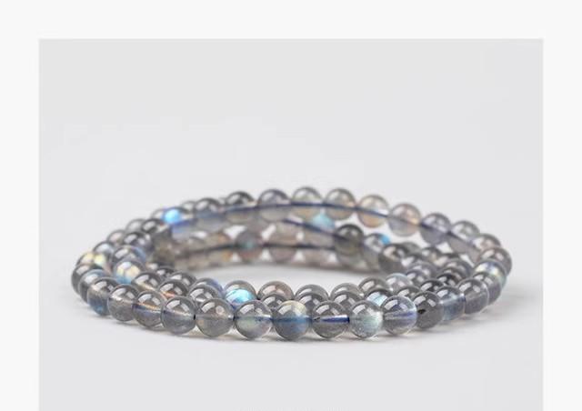 Natural Gray Moonstone(Single Bead)