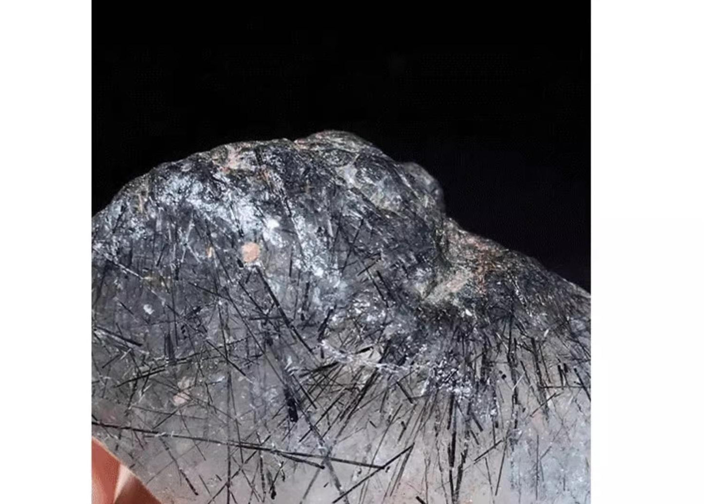Natural Black Hair Crystal(Single Bead)