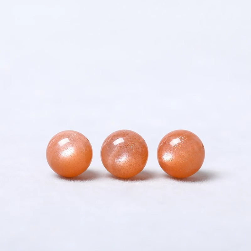 Natural Orange Moonstone(Single Bead)