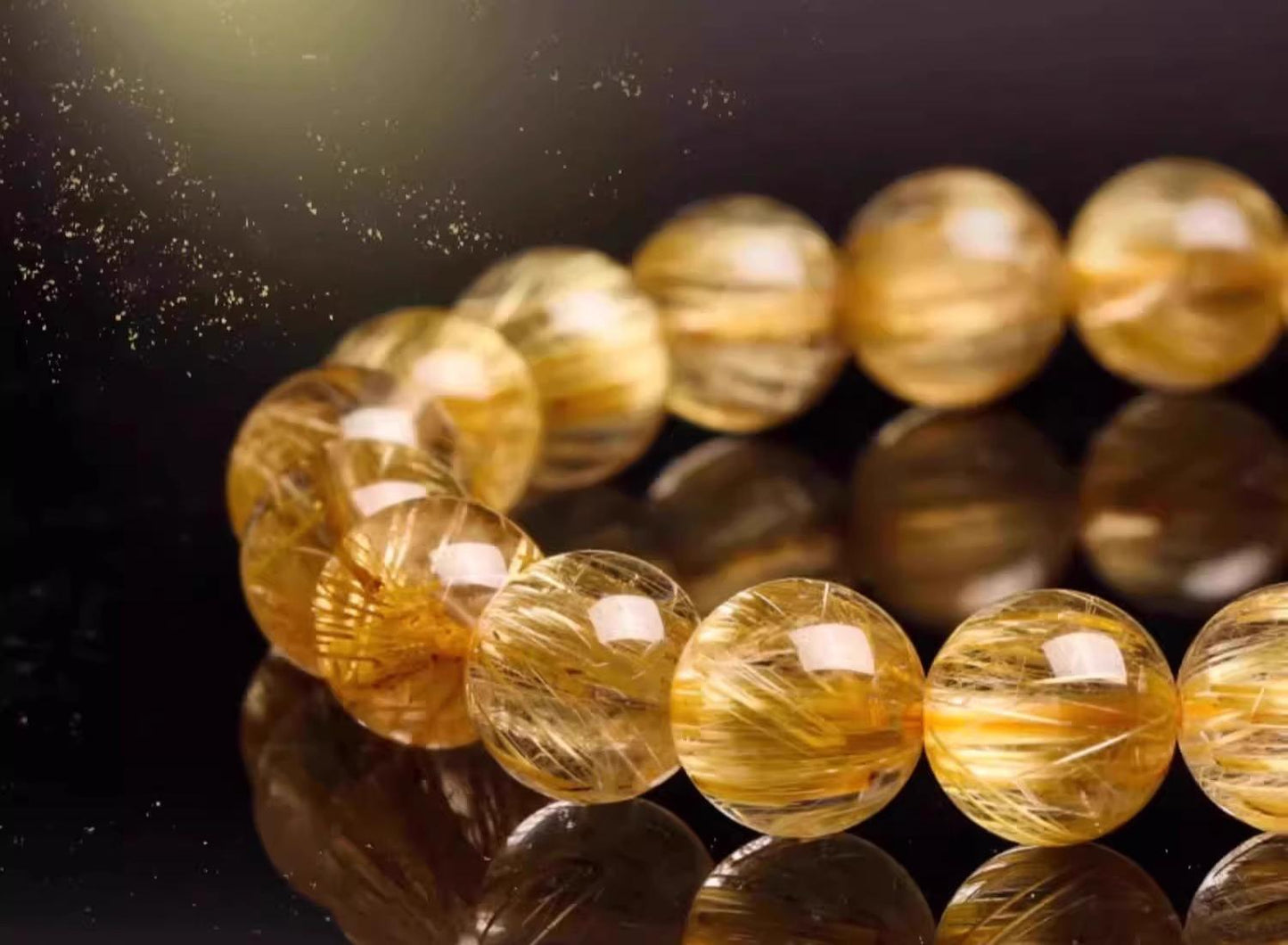 Natural Golden Crystal(Single Bead)