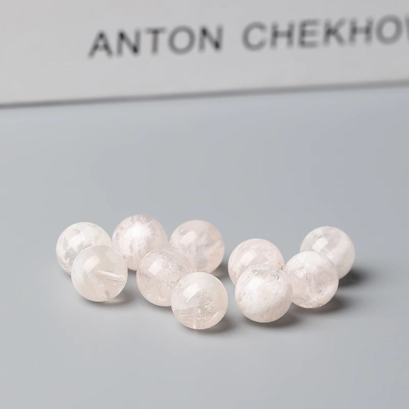 Natural pink snowflakes(Single Bead)