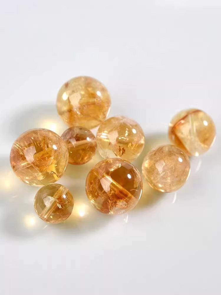 Natural Yellow Tower Crystal(Single Bead)