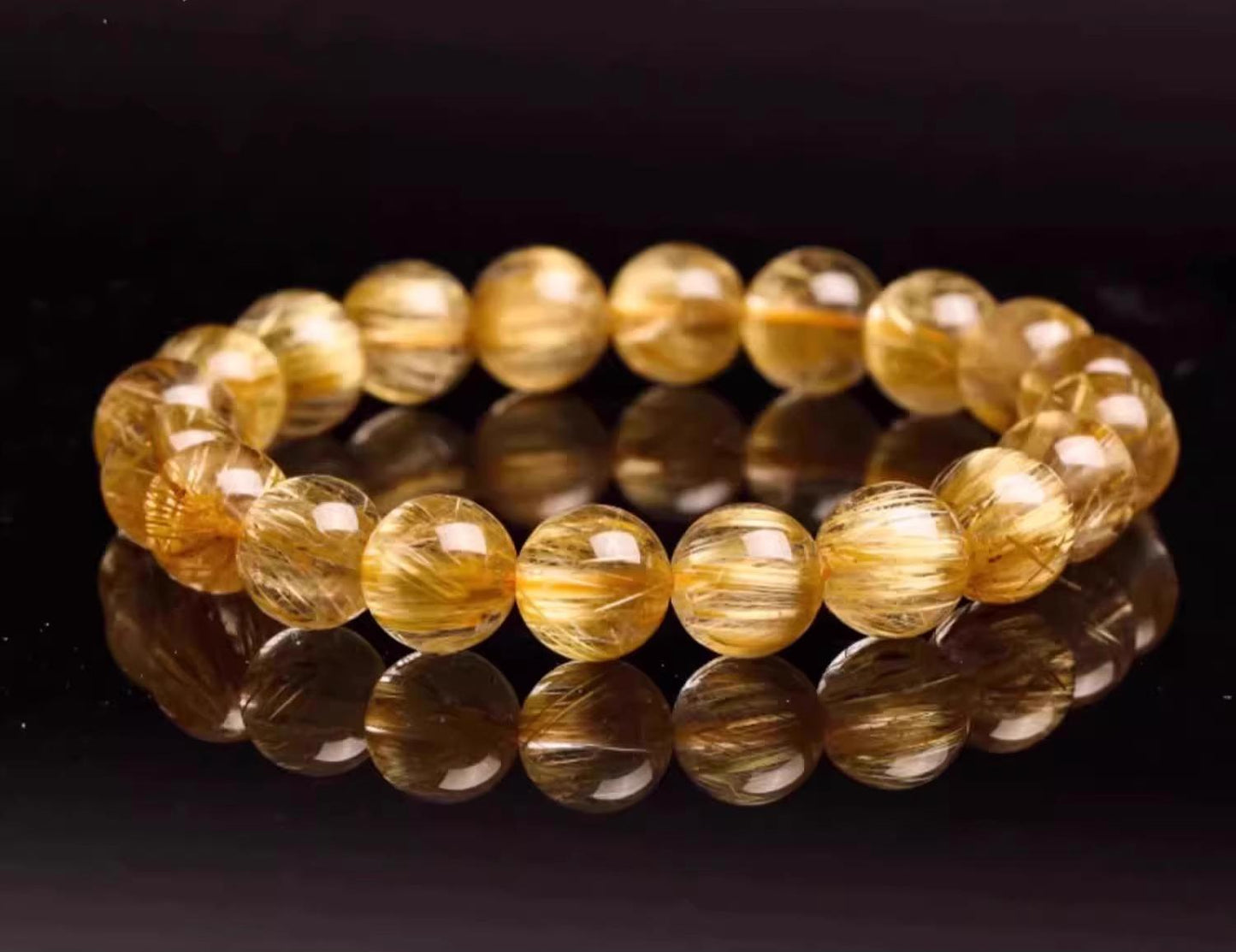 Natural Golden Crystal(Single Bead)