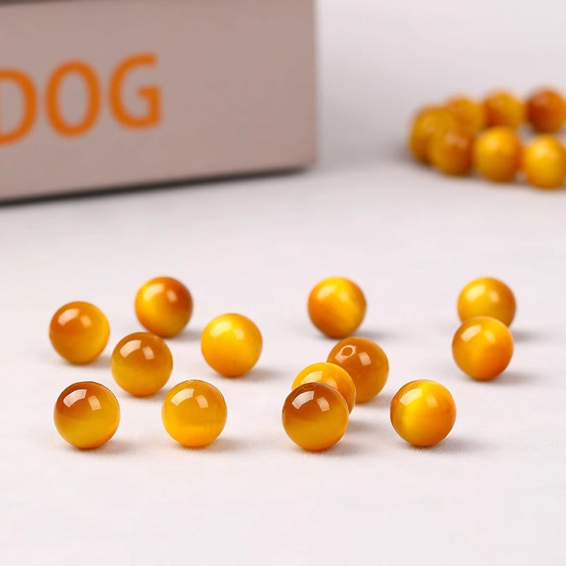 Golden Tiger Eye Stone(Single Bead)
