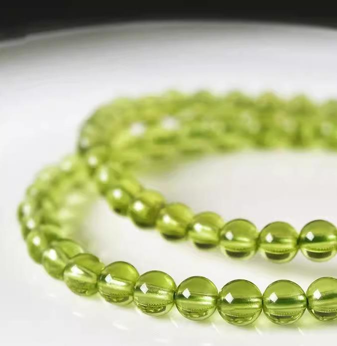 Ice Olive Crystal(Single Bead)