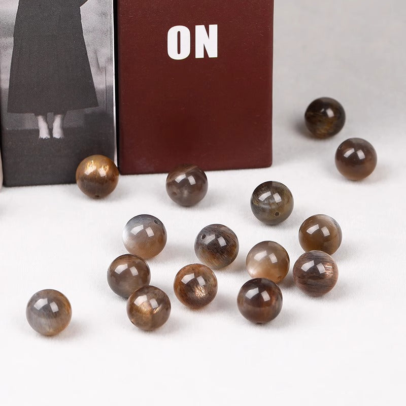 Black Gold Backbone Crystal(Single Bead)