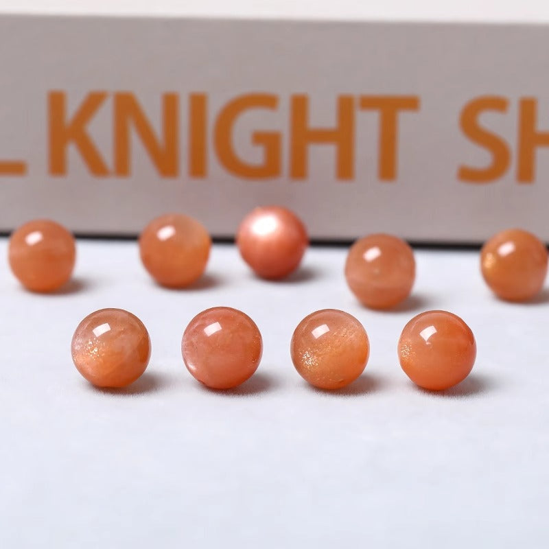 Natural Orange Moonstone(Single Bead)