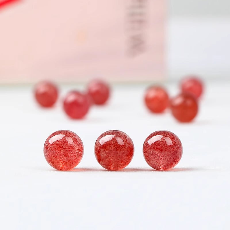 Natural Strawberry Crystal(Single Bead)