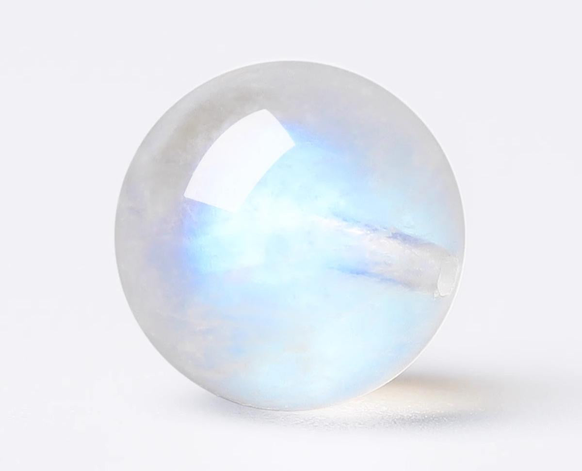 Ice Blue Moonstone(Single Bead)