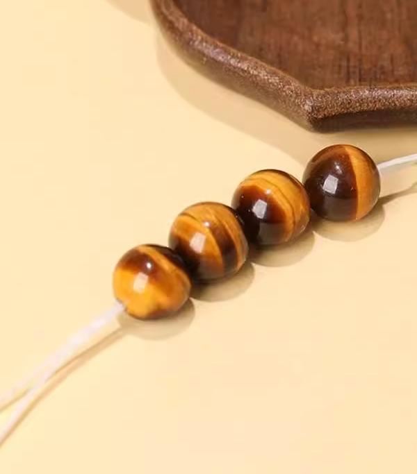 Natural Yellow Tiger Eye(Single Bead)