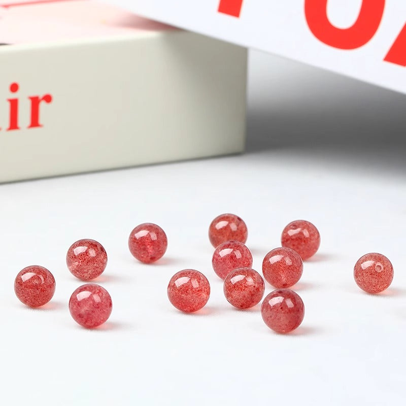Natural Strawberry Crystal(Single Bead)