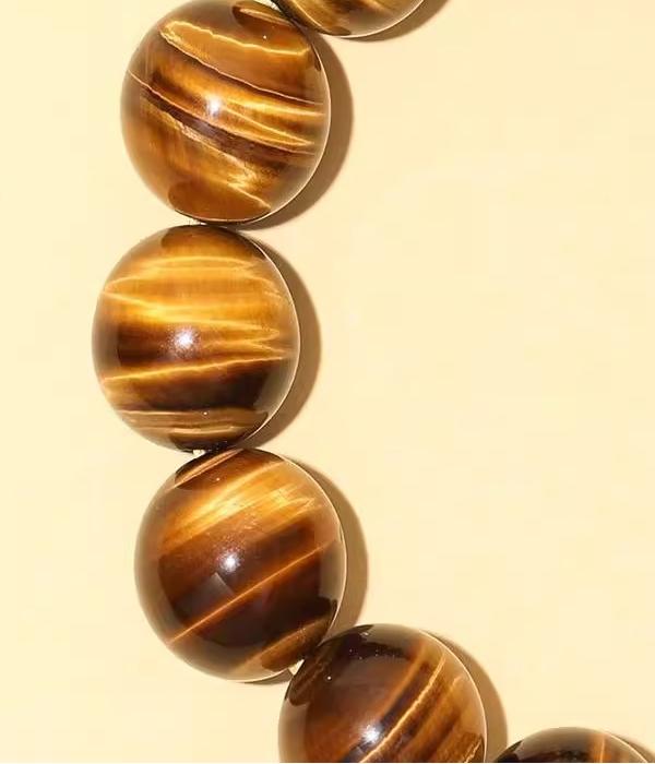 Natural Yellow Tiger Eye(Single Bead)