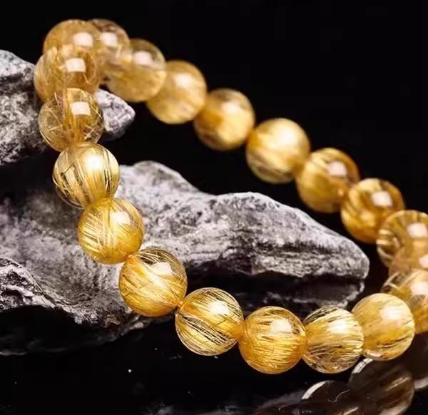 Natural Golden Crystal(Single Bead)