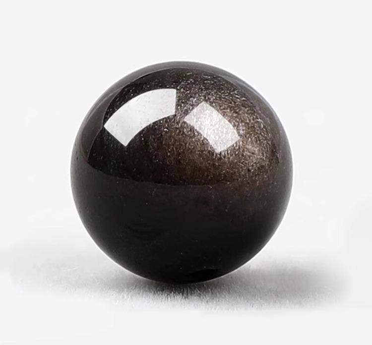 Natural Silver Obsidian(Single Bead)