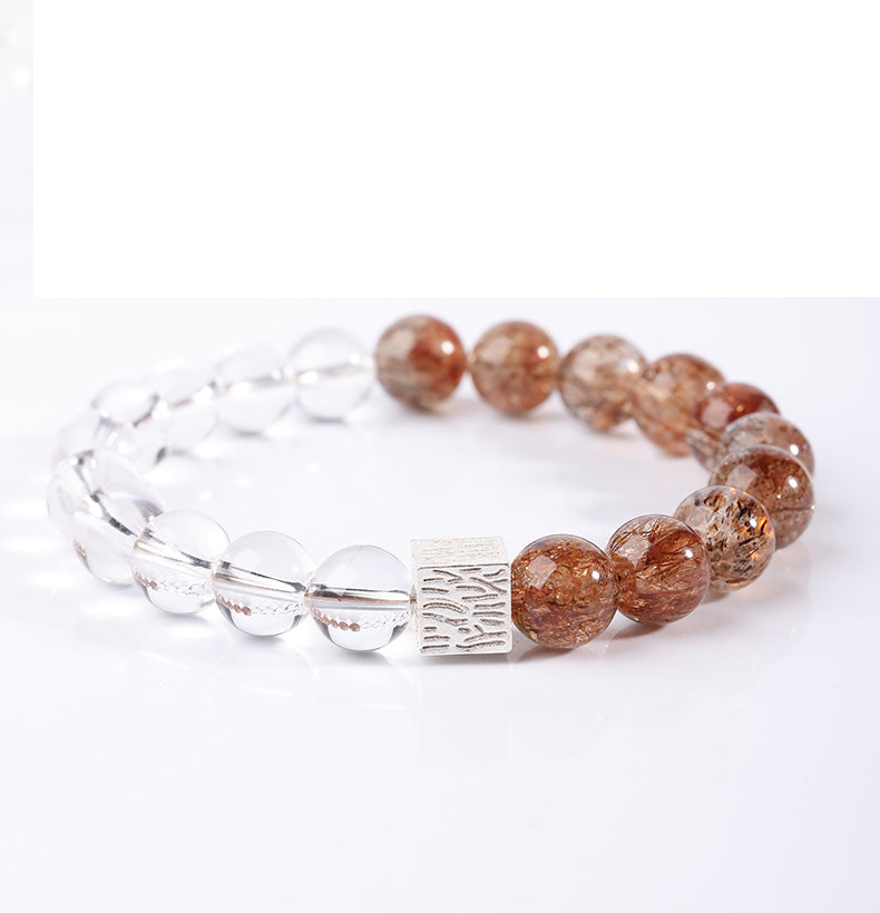 Black Gold Super Seven White Crystal