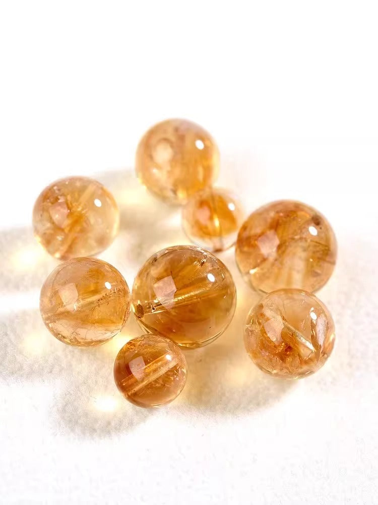 Natural Yellow Tower Crystal(Single Bead)