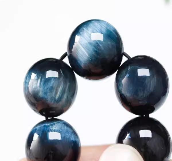 Blue Tiger Eye Stone(Single Bead)