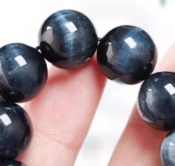 Blue Tiger Eye Stone(Single Bead)