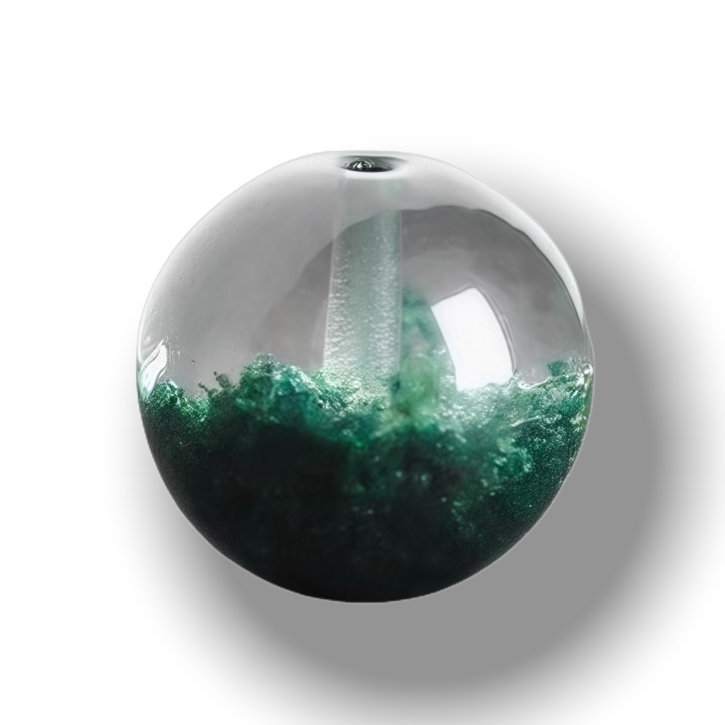 Green Phantom Cornucopia(Single Bead)