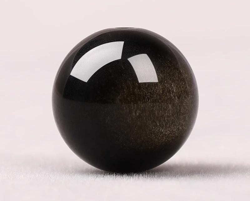Double-eyed Gold Obsidian(Single Bead)