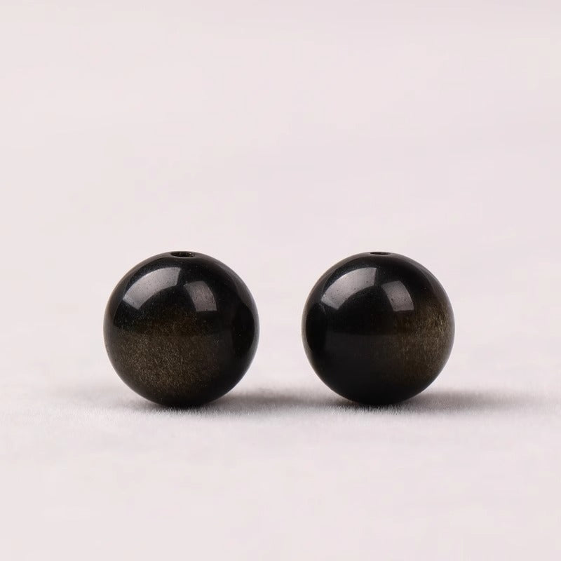 Double-eyed Gold Obsidian(Single Bead)