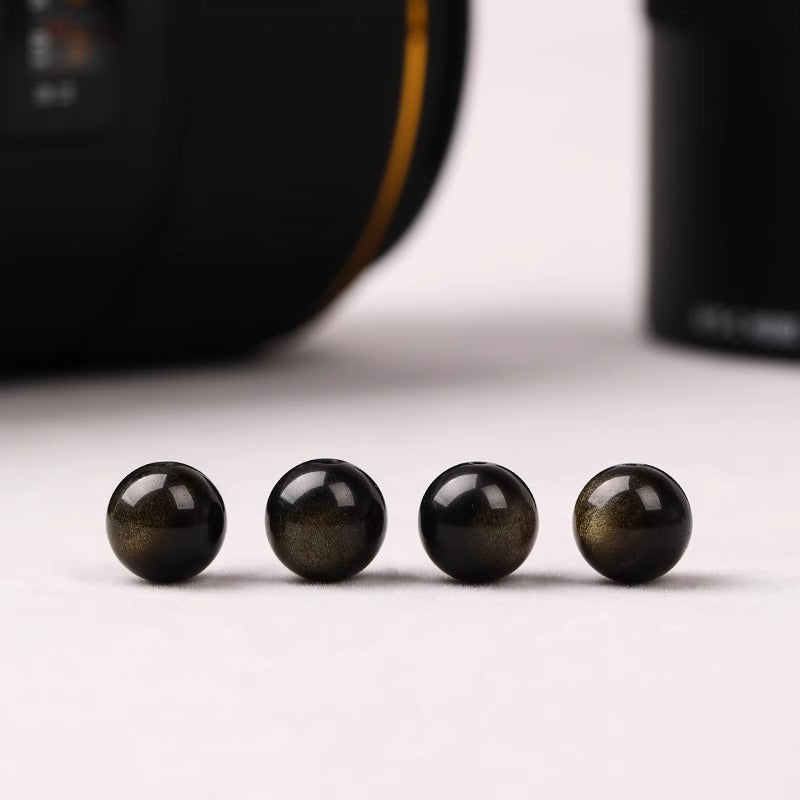 Double-eyed Gold Obsidian(Single Bead)