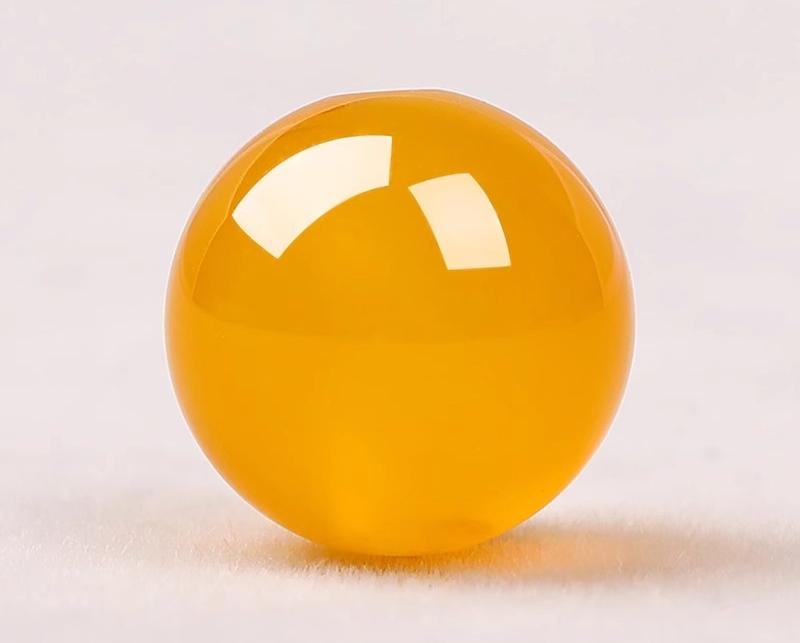 Natural Yellow Agate(Single Bead)