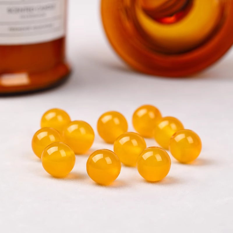 Natural Yellow Agate(Single Bead)