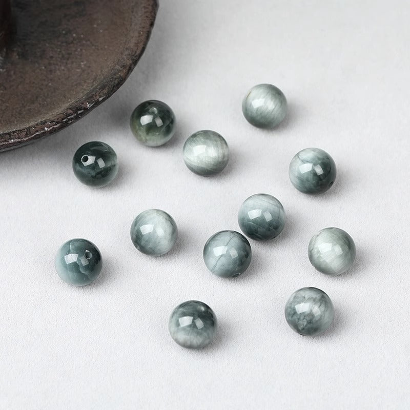Natural Eagle Eye Stone(Single Bead)