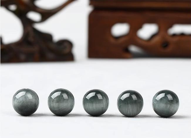 Natural Eagle Eye Stone(Single Bead)