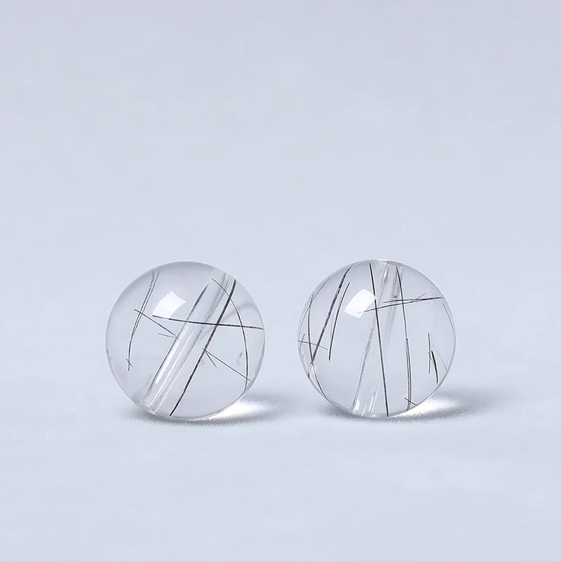 Venus Black Rutilated Quartz(Single Bead)