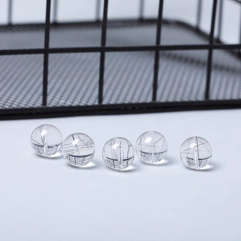 Venus Black Rutilated Quartz(Single Bead)