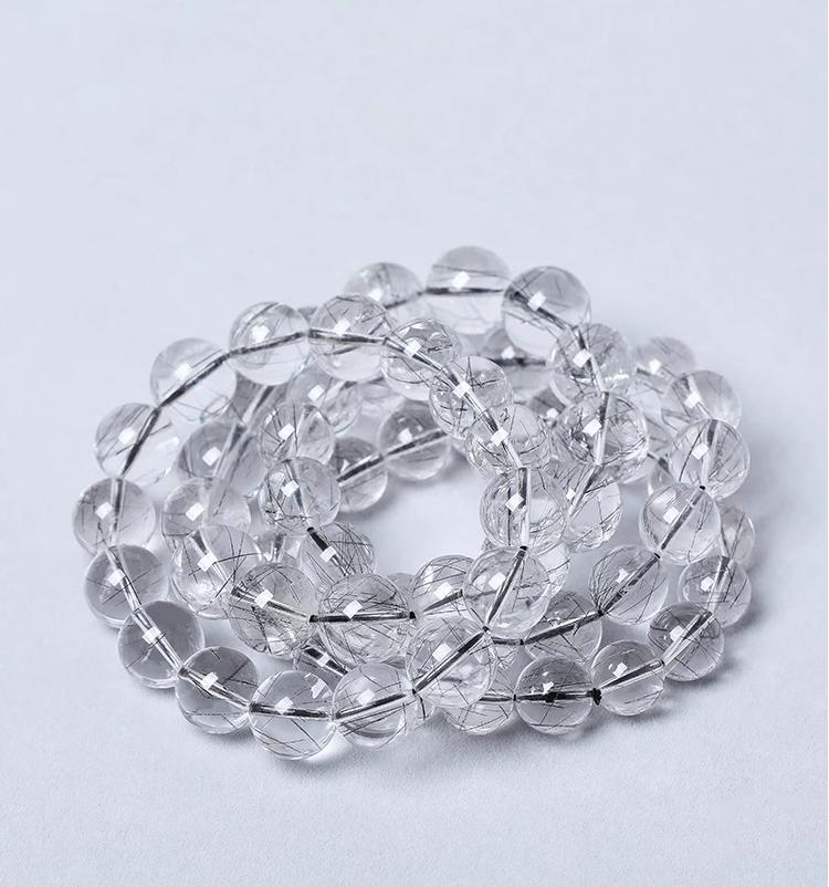 Venus Black Rutilated Quartz(Single Bead)