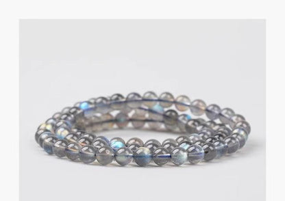 Natural Gray Moonstone（Single Bead）