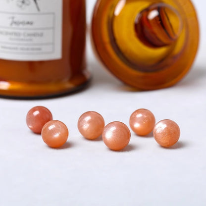 Natural Orange Moonstone（Single Bead）