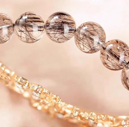 Natural Black Hair Crystal（Single Bead）
