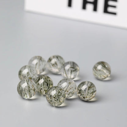 Green Tourmaline Super Seven（Single Bead）