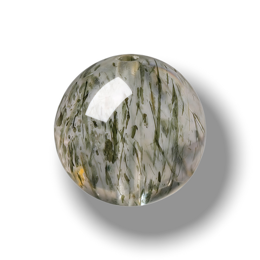 Green Tourmaline Super Seven（Single Bead）