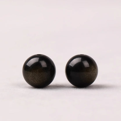 Double-eyed Gold Obsidian（Single Bead）