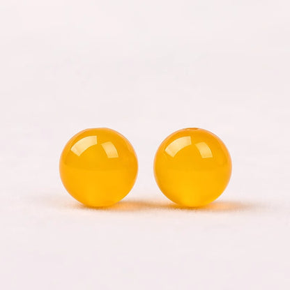 Natural Yellow Agate（Single Bead）