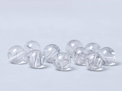 Venus Black Rutilated Quartz（Single Bead）