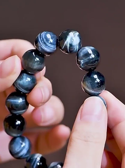 Blue Tiger Eye Stone（Single Bead）